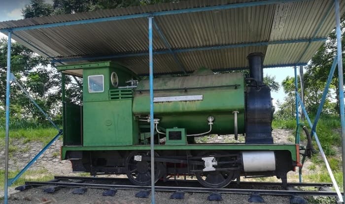マラウイ博物館の外に展示されている汽車
